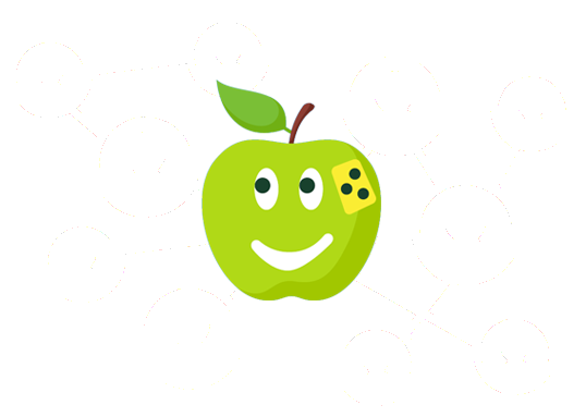 Ein Apfel, der in einem Netzwerk integriert ist